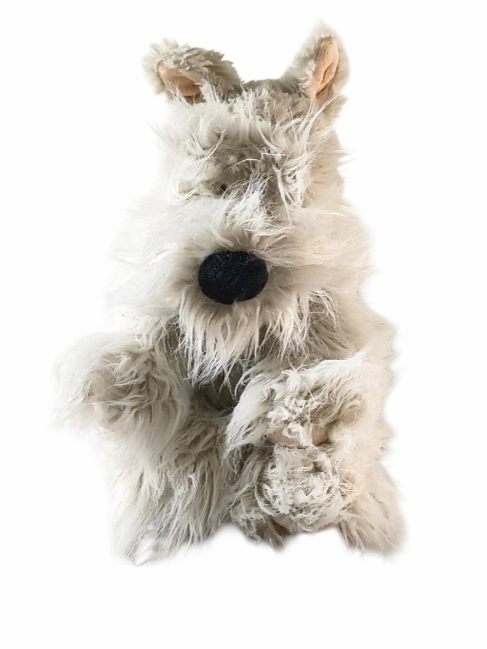 GUND Hairoids Fuddles Scruffy Terrier Dog #30090 Stuffed Plush Beanbag Toy 12"